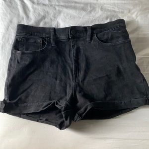 Madewell Black Denim Shorts